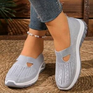 Women's Gray Slip-On Shoes